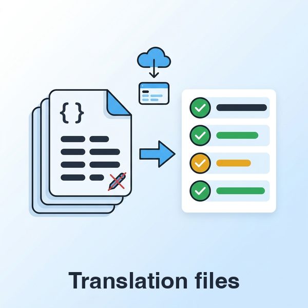 Managing translation files without manual JSON editing