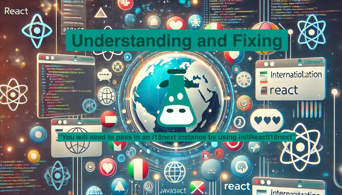 Understanding and Fixing the “You will need to pass in an i18next ...