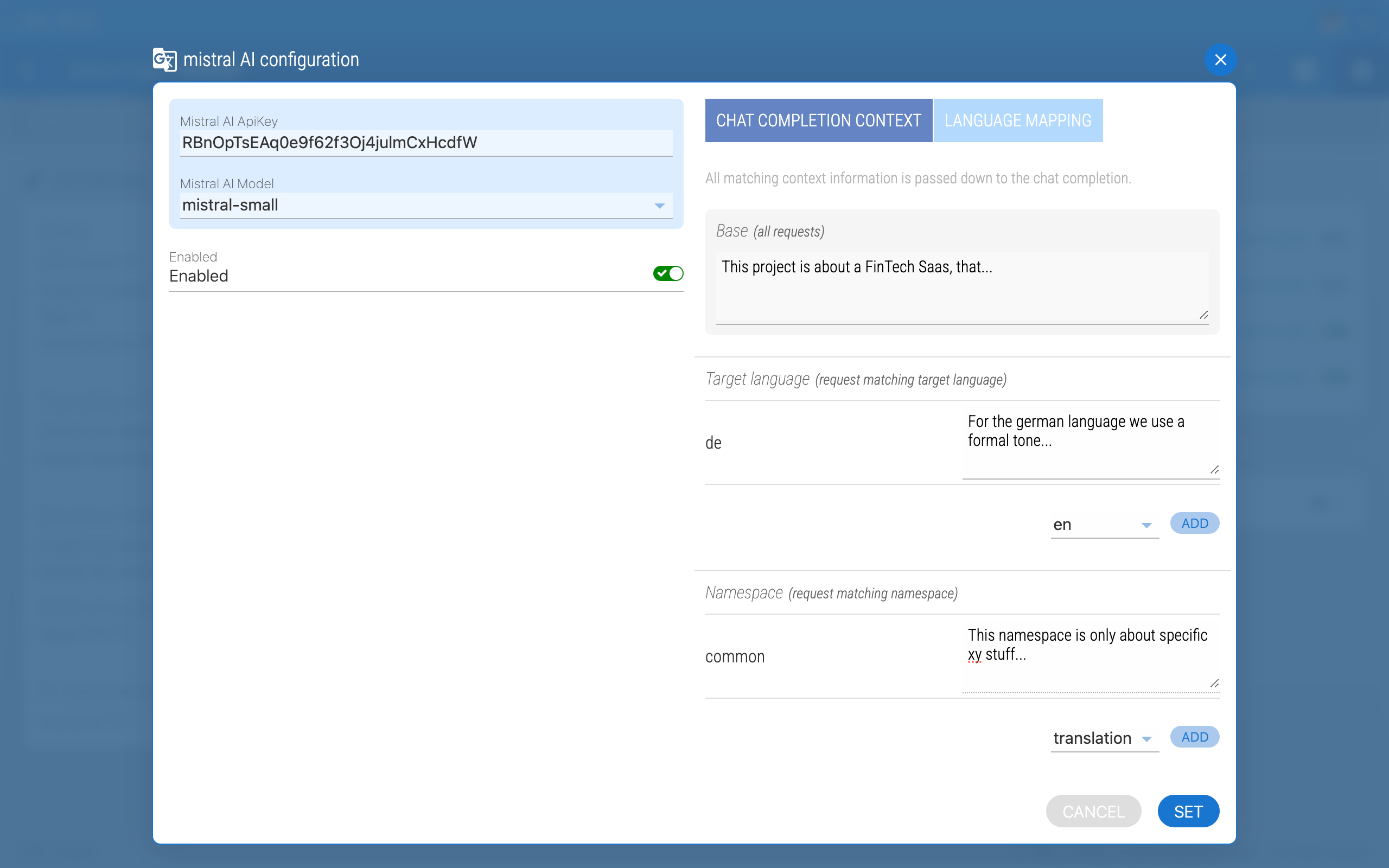 Click to view larger Add translation context in Locize